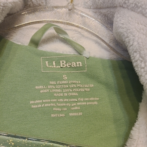 L.L. Bean | Women's Light Green Fleece Lined Vest (Size Small) - Picture 2 of 11